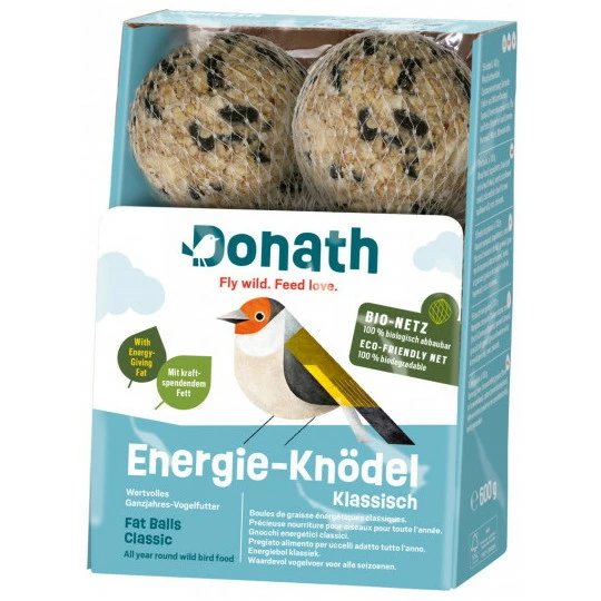 Donath Vogelfutter Energie Knödel Klassisch Bio-Netz 600G 1 Donath Vogelfutter Energie Knödel Klassisch Bio-Netz 600G