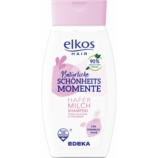 Elkos Natürliche Schönheitsmomente Shampoo Hafermilch 250ML 1 Elkos Natürliche Schönheitsmomente Shampoo Hafermilch 250ML