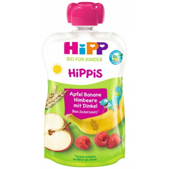 Bio Hippis Apfel-Banane-Himbeere Mit Vollkorn Ab 1+ Jahr 100G 1 Bio Hippis Apfel-Banane-Himbeere Mit Vollkorn Ab 1+ Jahr 100G