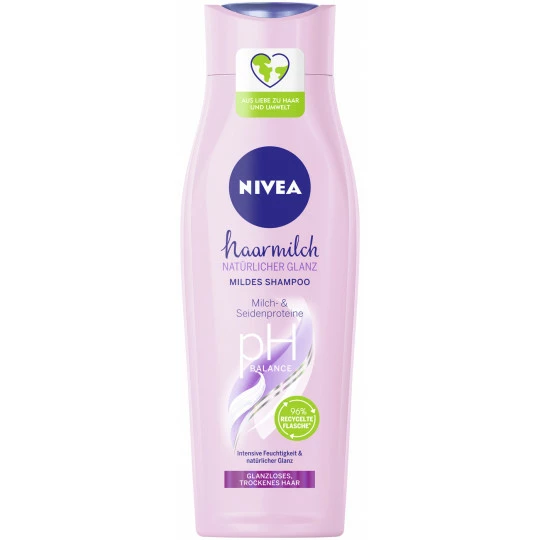 NIVEA Haarmilch Natürlicher Glanz Mildes Shampoo 250ML 1 NIVEA Haarmilch Natürlicher Glanz Mildes Shampoo 250ML